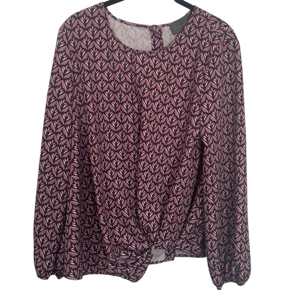 Sunday in Brooklyn Anthropologie Twist Tie Knot Front Blouse Women’s Size M - Picture 2 of 11